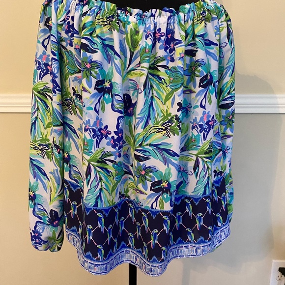 Lilly Pulitzer Lou Lou Floral Flutter Top - Size Large - Picture 9 of 9
